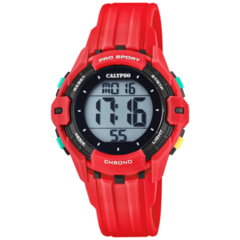 Calypso Kinderhorloge Alarm-Chrono 10 ATM 37mm Rood