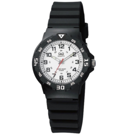 Q&Q Waterdicht Kinderhorloge Zwart Wit 32mm