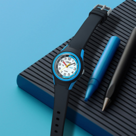 Lorus Time Teacher Kinderhorloge 10ATM 29mm Zwart Blauw
