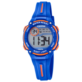 Calypso Digitaal Chrono-Alarm Kinderhorloge 33mm Blauw