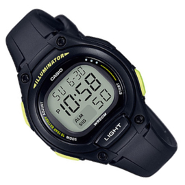 Casio Digitaal Kinderhorloge Alarm Zwart/Geel 34mm