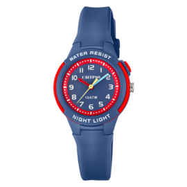 Calypso Kinderhorloge Wijzerplaatverlichting 10ATM 30mm Blauw