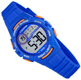 Calypso Digitaal Kinderhorloge Stopwatch 10ATM 33mm Blauw
