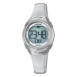 Calypso Digitaal Kinderhorloge Alarm Chrono 10ATM 29mm Zilver