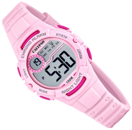 Calypso Digitaal Kinderhorloge Stopwatch 10ATM 33mm Roze