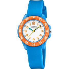 Calypso Kinderhorloge met Draaibare Bezel 10ATM 32mm Lichtblauw