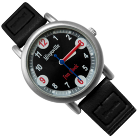 Mingoville Funclock Kinderhorloge - Zwart - 28mm