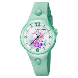 Calypso Eenhoorn Horloge Wijzerplaatverlichting 32mm Zeegroen