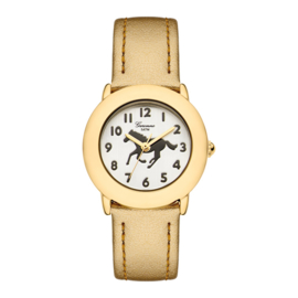 Garonne Meisjes Horloge met Pony Goud 5ATM