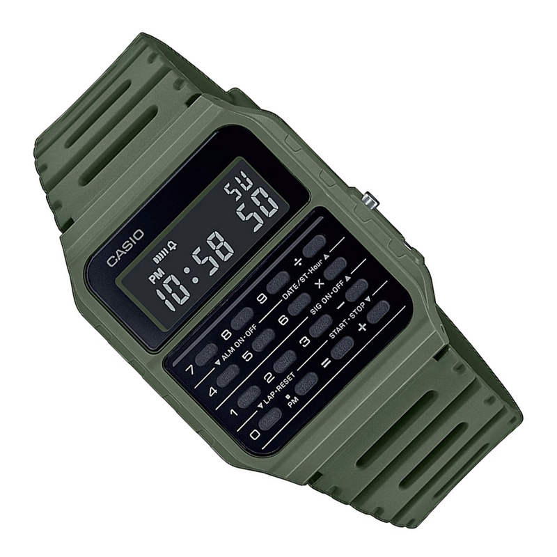 Casio Rekenmachine Horloge Groen 34mm