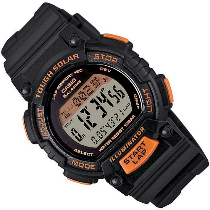 Beneden afronden diagonaal emulsie Casio Tough Solar 5 Alarmen Sporthorloge 10ATM Oranje/Zwart | ✓ Casio &  Baby-G Horloges | Kinderhorloges.nl