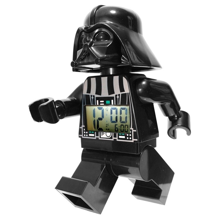 Ontdekking verdrievoudigen prachtig LEGO Star Wars wekker Darth Vader 20cm | ☆ Wekkers | Kinderhorloges.nl