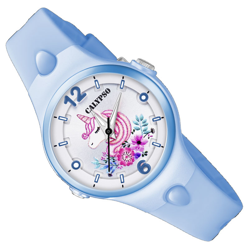 Calypso Eenhoorn Horloge Wijzerplaatverlichting 32mm Lichtblauw