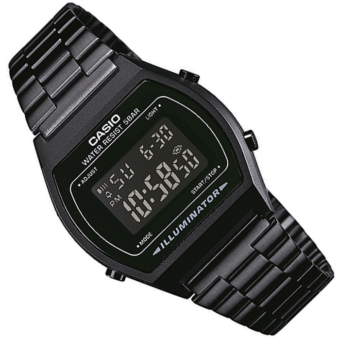 Casio Multi-Alarm Stopwatch Horloge All-Black 35mm