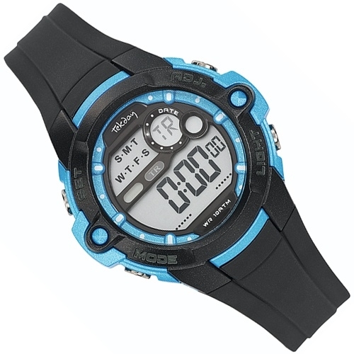 Tekday Kinder Sporthorloge Alarm Chrono 10 ATM Blauw Tekday