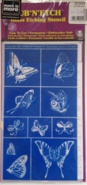 Glasets sjabloon vlinders 20-0443