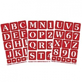 Glasets sjabloon 3x alphabet 21-1638