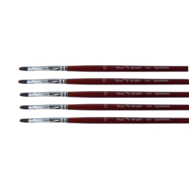 Mus-brush serie 101 Set 5x No. 0 -  kattentong korte steel