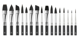 MusBrush Penseelset M20~16 delig Synthetisch extra zacht 