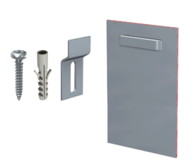 Ophangplaat 100 x 200 mm (tot 12 kilo)