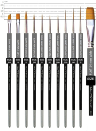 MusBrush-serie 601 fine detail -SET- 11 sizes