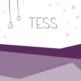 Geboortekaartje Tess