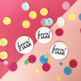 Stickers | Hoera 2 jaar