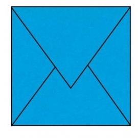 envelop blauw