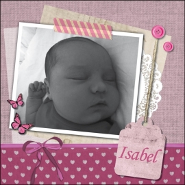 Geboortekaartje Isabel