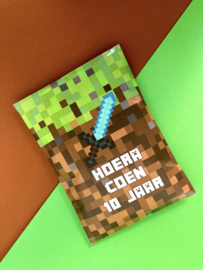Traktatie chipszakje Minecraft printable
