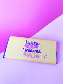 Chocoladewikkel voor de liefste juf