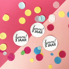 Stickers | Hoera 3 jaar