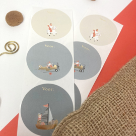 Sticker Sinterklaaskadootjes (6 stuks)