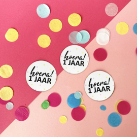 Stickers | Hoera 1 jaar