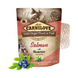 Carnilove  Pouch - Salmon & blueberries (puppies) 300 gram