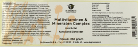 Multivitaminen en mineralen complex 250 gram