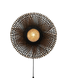 Kalimantan hang/wand/plafond lamp M zwart