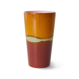 70s Latte Mug Clay