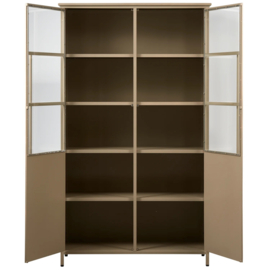 Vitrinekast Exhibit  metaal khaki