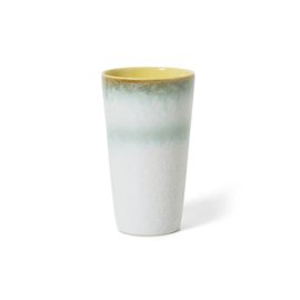 Latte mug Petal 70s ceramics