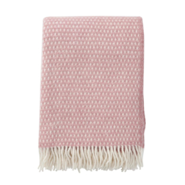 Plaid lamswol Knut pink