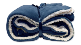 Fleece plaid  dark blue