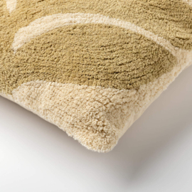 Kussen Juna bladmotief groen