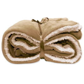 Fleece plaid Latte