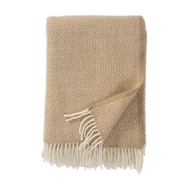 Plaid lamswol Sorbet sandy beach