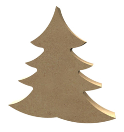 Kerstboom dik mdf 15cm