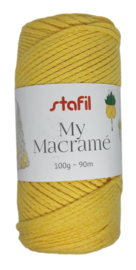 Macramé touw yellow 100gr/90mtr.
