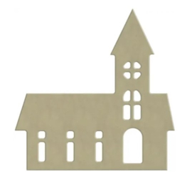 Kerk mdf 17x17cm