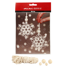 Mini creative kit 2 macramé kerststerren