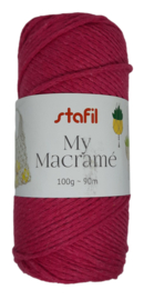 Macramé touw pink 100gr/90mtr.